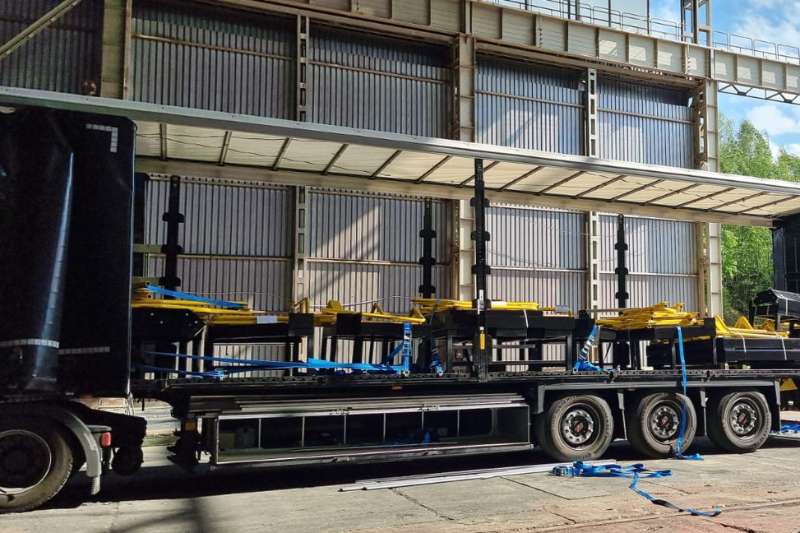 Fertigung und Transport einer Stahlbaukonstruktion des Konstruktionsbüro Lange